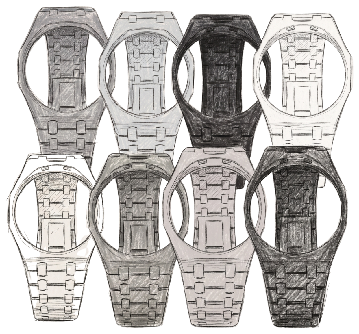 Lambertus Royal Pop straps — full eight-color collection for the AP × Swatch Royal Pop